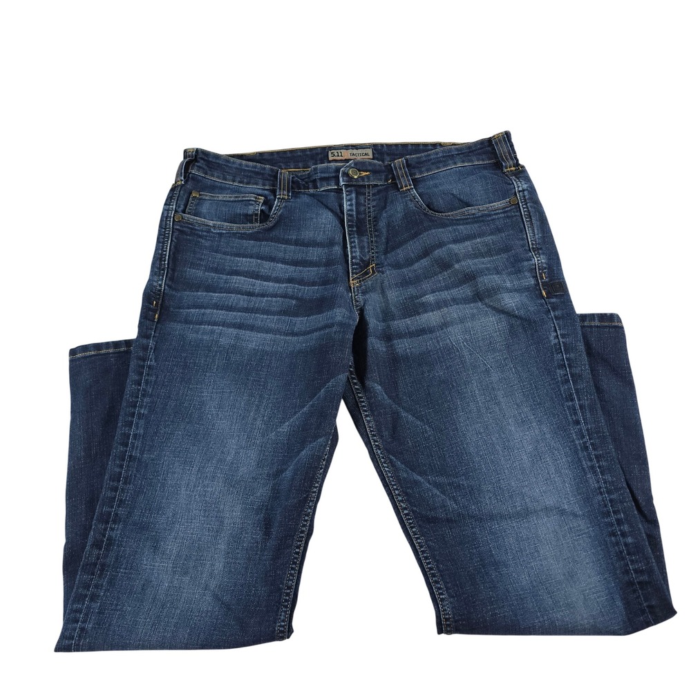 5.11 Tactical Defender-Flex Slim Fit Jeans Dark Wash Indigo 36x30 Mens 74465